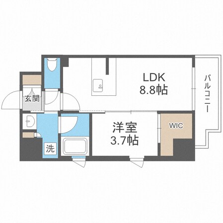 シーズンフラッツ大手前の物件間取画像